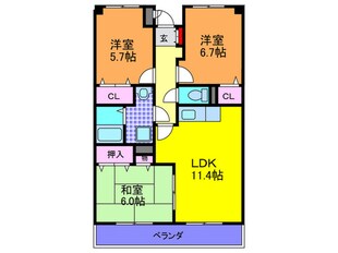 ジャルディ－ノの物件間取画像